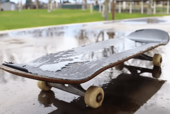  waterlogged skateboard deck