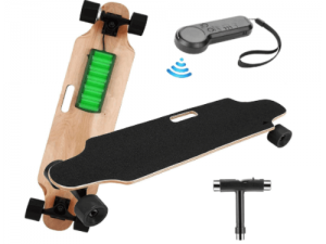 youth electric skateboard with wireless remote control