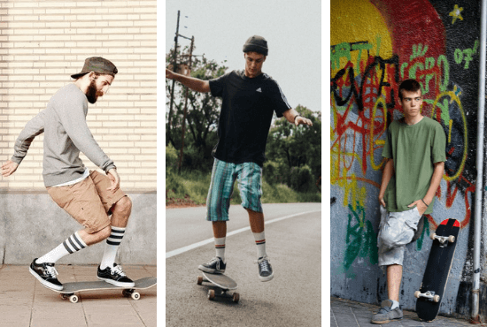 skateboarding shorts